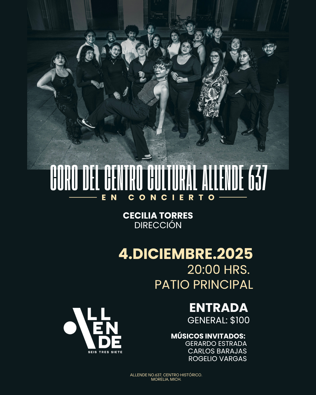 Coro del Centro Cultural Allende 637 en Concierto / Cecilia Torres, Dirección